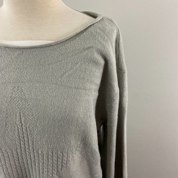 NWT WIT & WISDOM Grey Crew Neck‎ Star Sweater (XL) - Picture 4 of 9